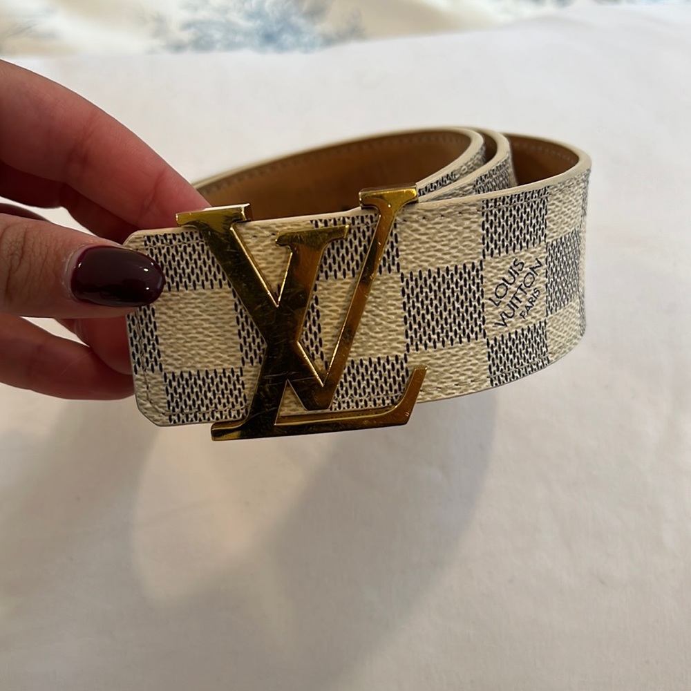 Louis Vuitton Damier Belt in Azur